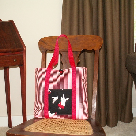 Olivia Book bag/Tote bag NWT Handcrafted USA - Picture 3 of 3